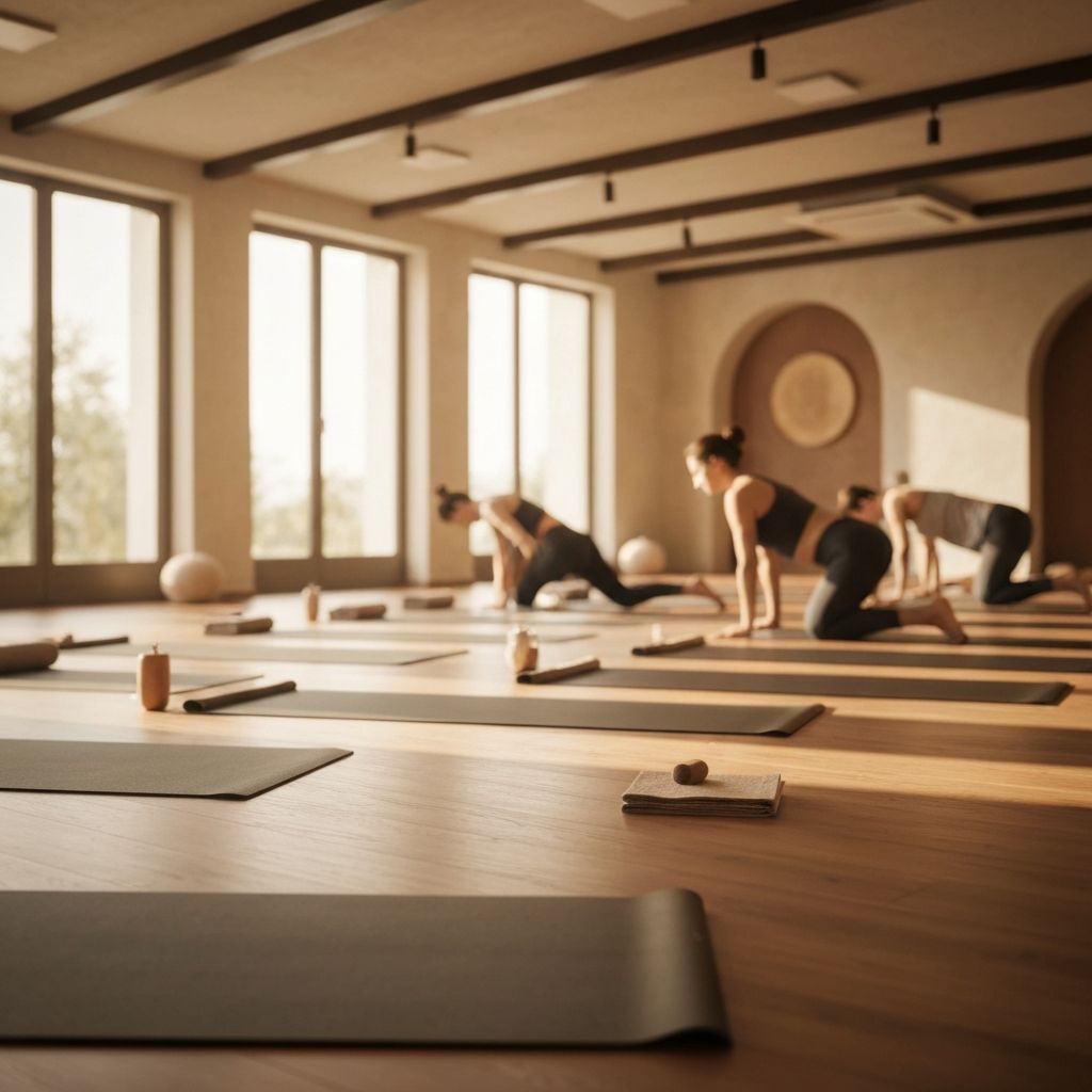 Yoga studio interior