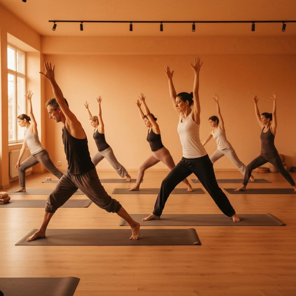 Gentle yoga flow session